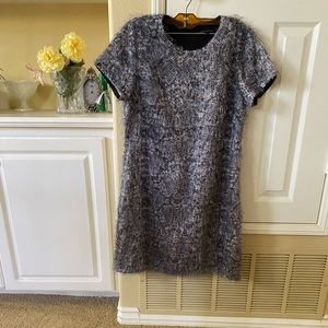 Banana republic fringe snake print cocktail dress